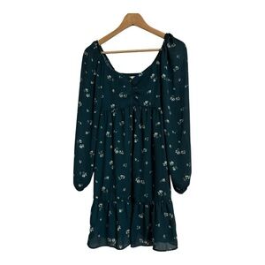 Abercrombie & Fitch Floral Long Sleeve Babydoll Dress Size XS